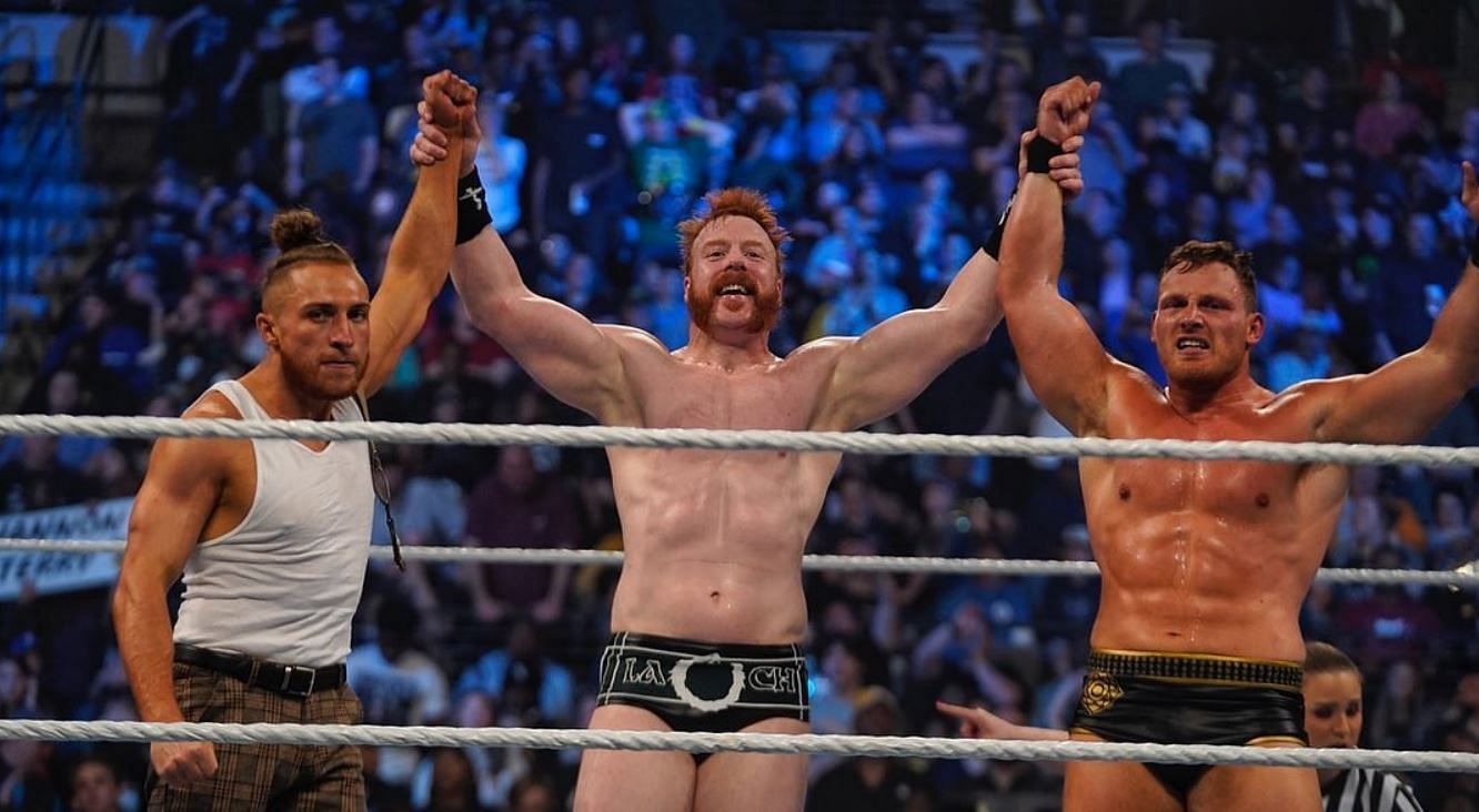 Butch, Sheamus, and Ridge Holland (l-r)